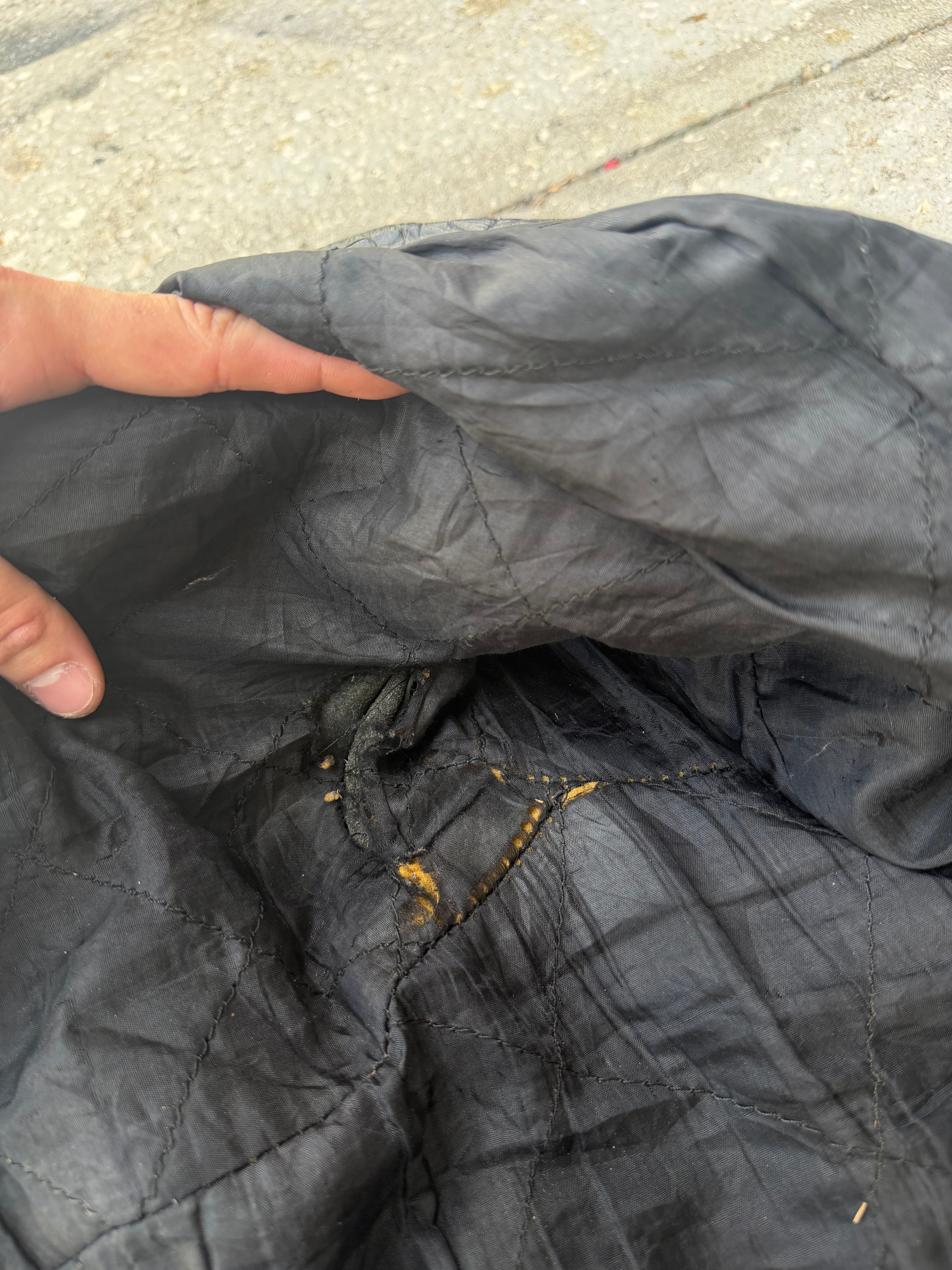 1970s-80s thrashed Leather Jacket L-XL