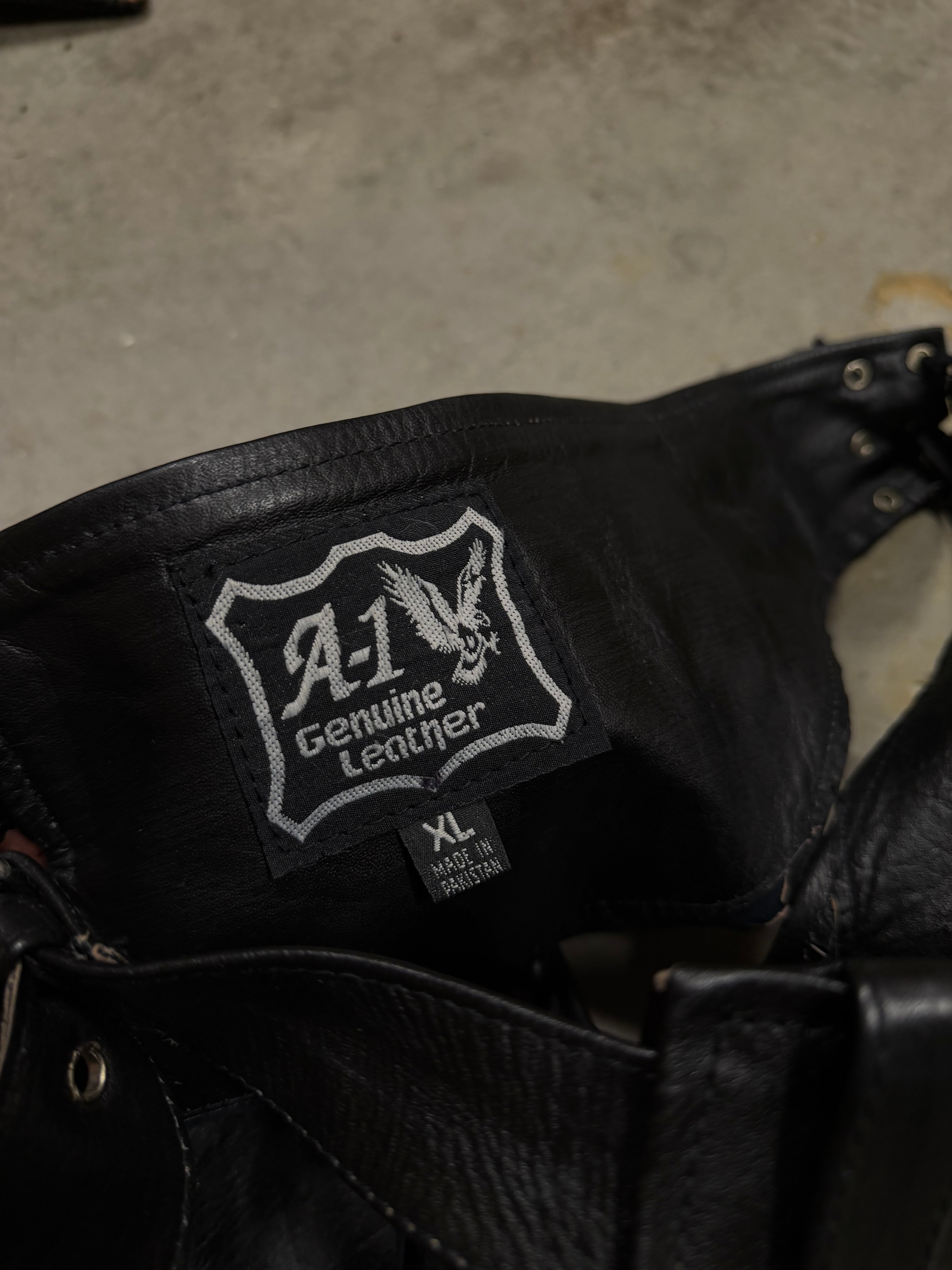 A-1 Genuine Leather Chaps XL