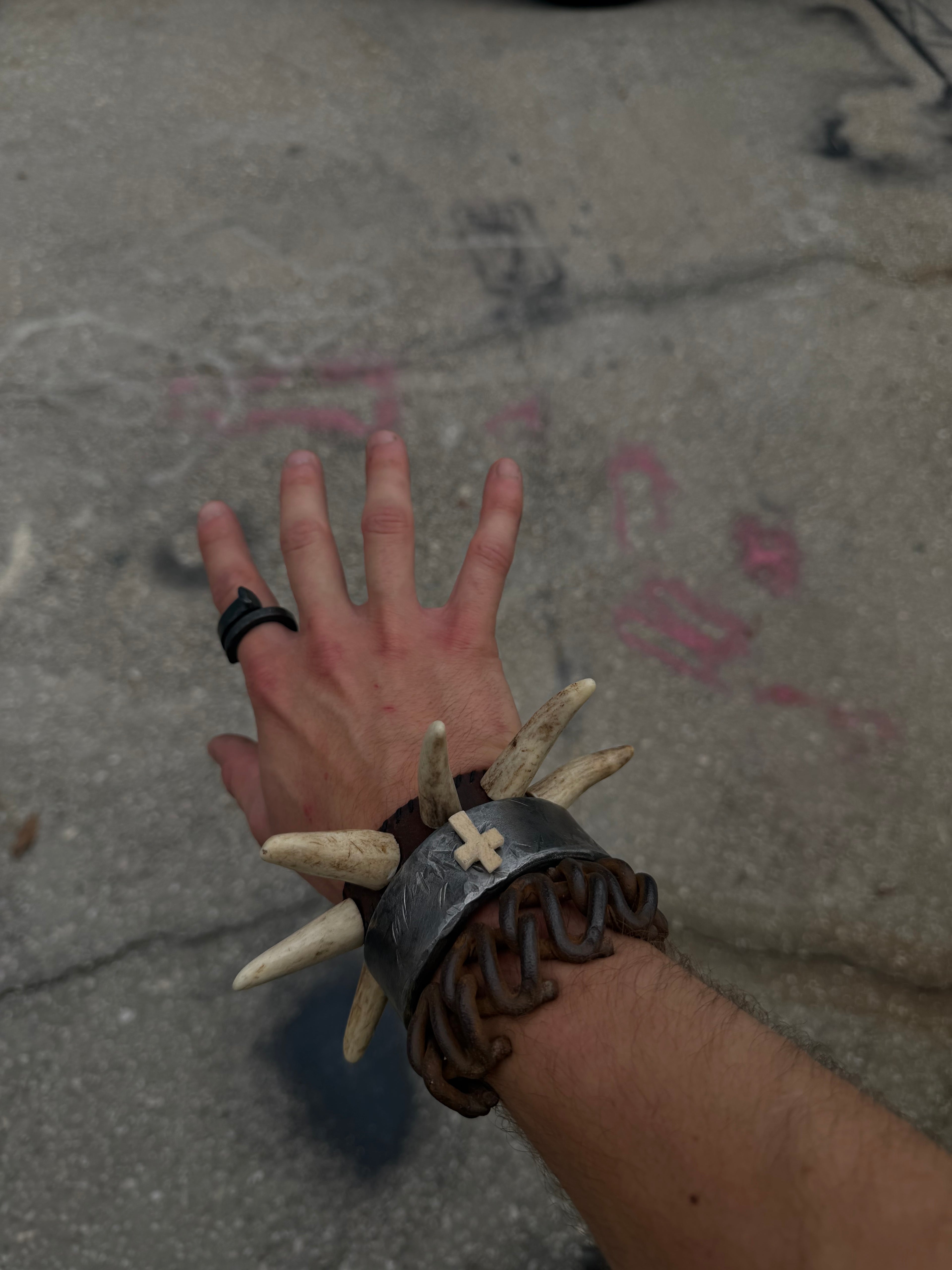 Deer Antler Studded Bracelet
