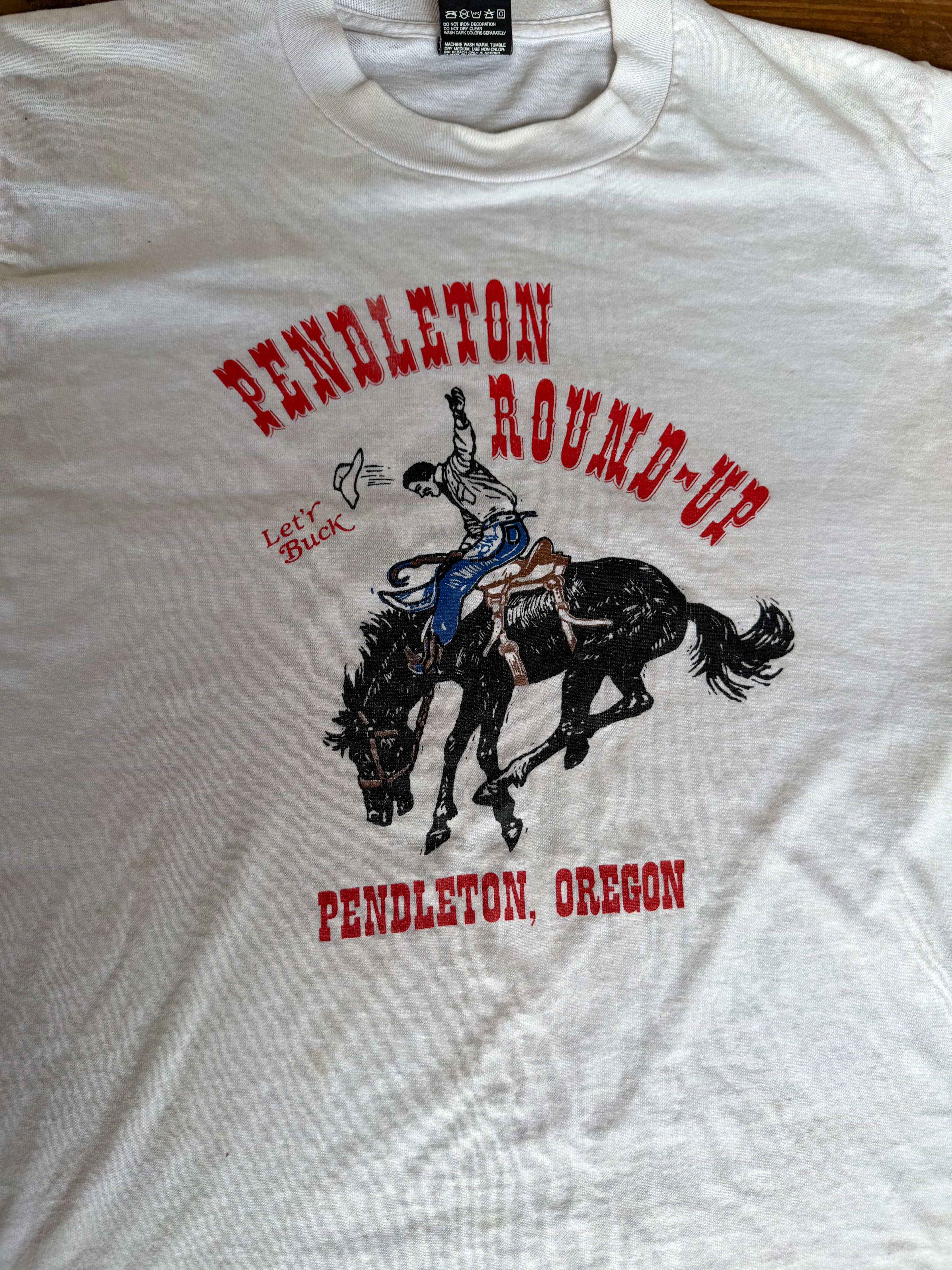 1980s Pendleton Round-up Tee Shirt