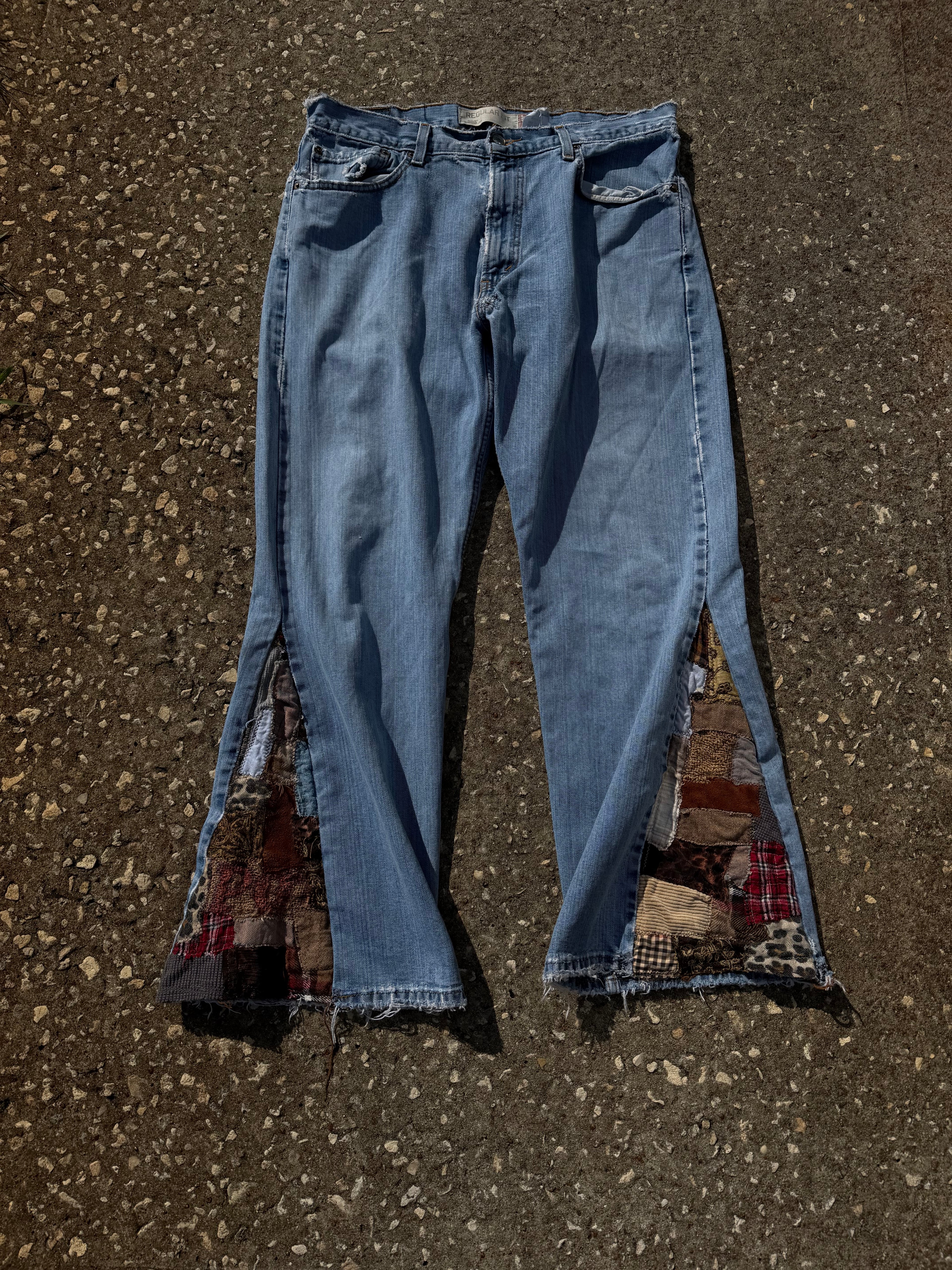 Patchwork Flared Levi’s 505s 1/1 34x28