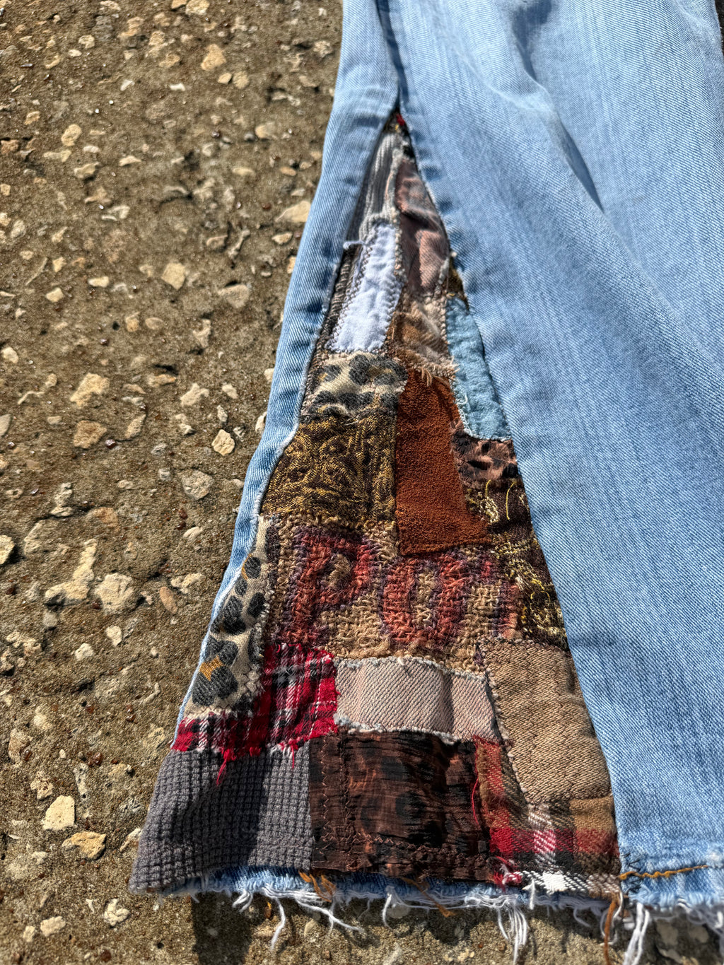 Patchwork Flared Levi’s 505s 1/1 34x28
