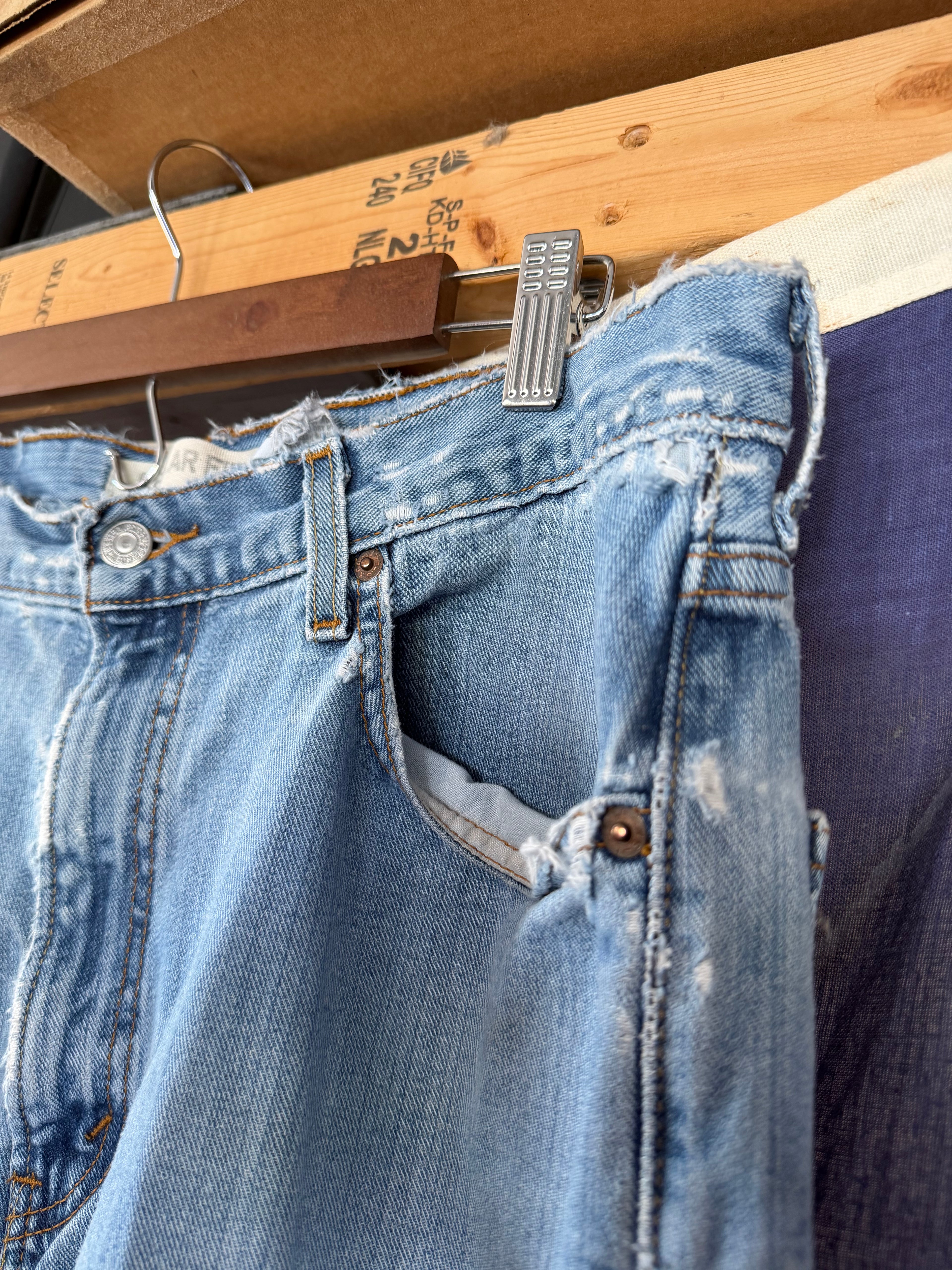 Patchwork Flared Levi’s 505s 1/1 34x28