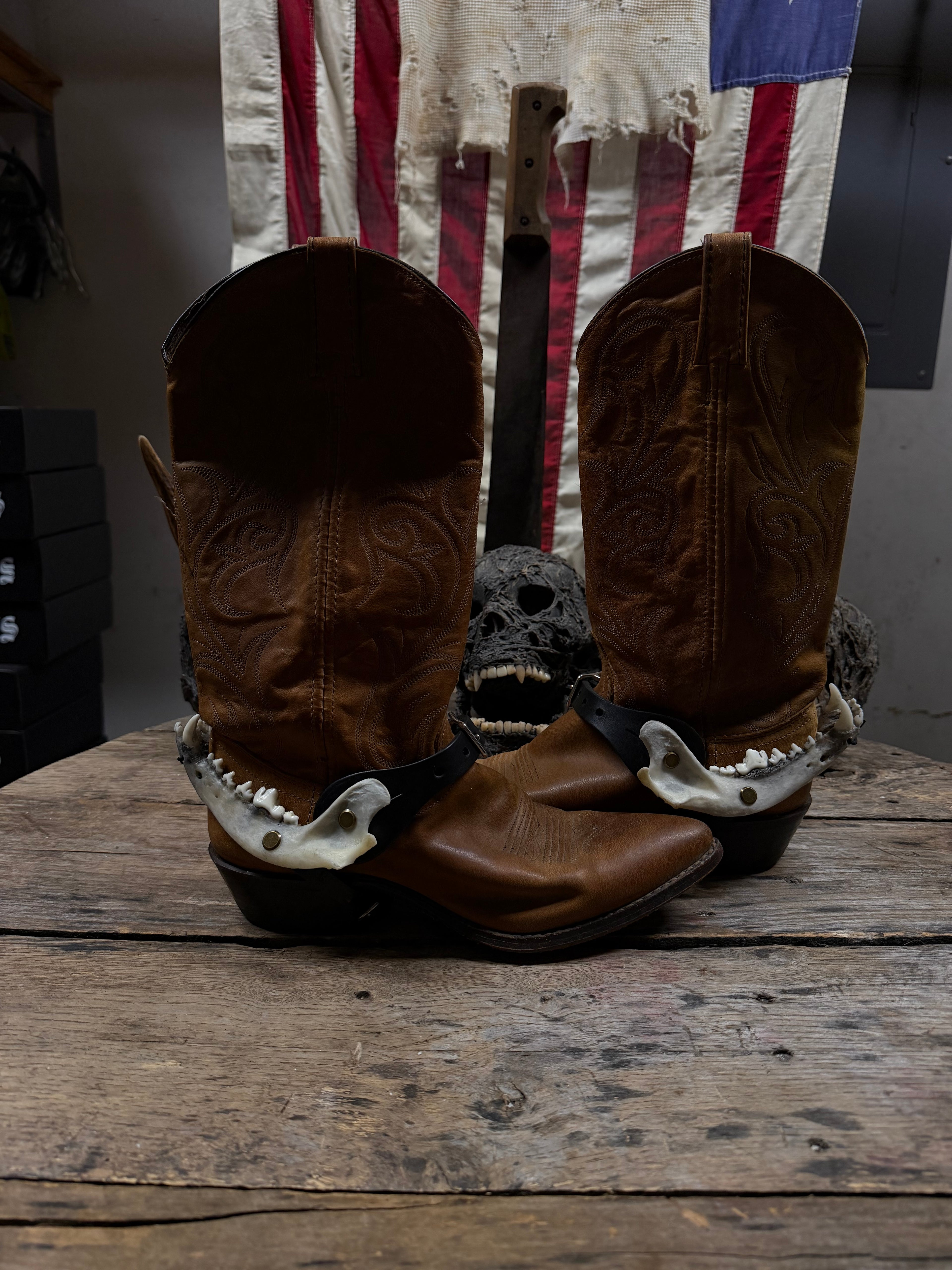 Smaller Coyote Jawbone Spurs Pair