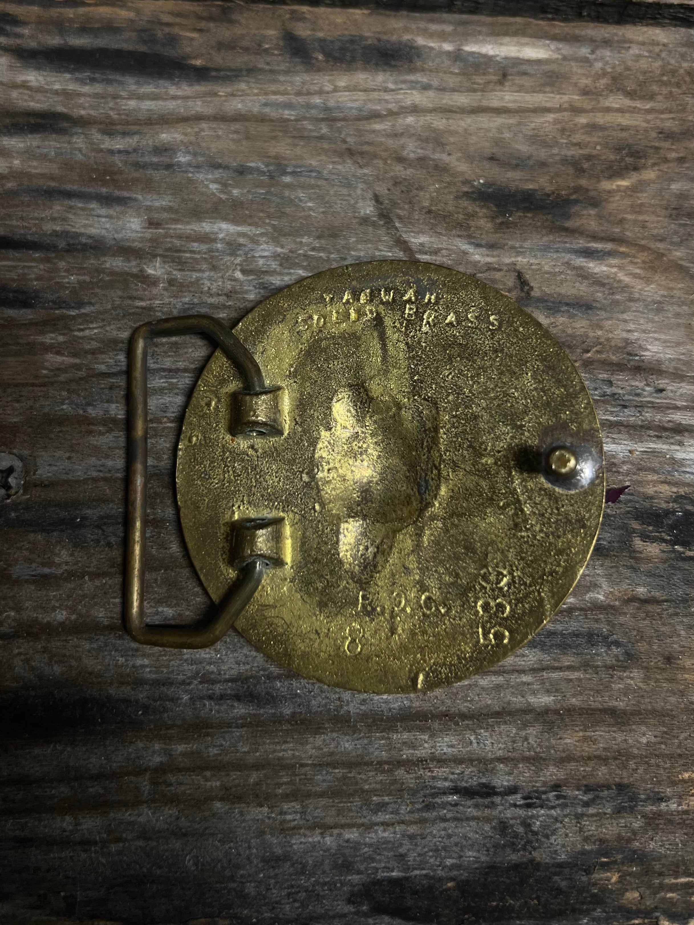 Vintage Jaguar belt buckle