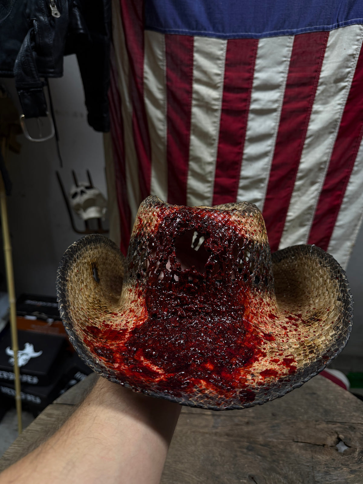 Gunshot Wound Cowboy Hat