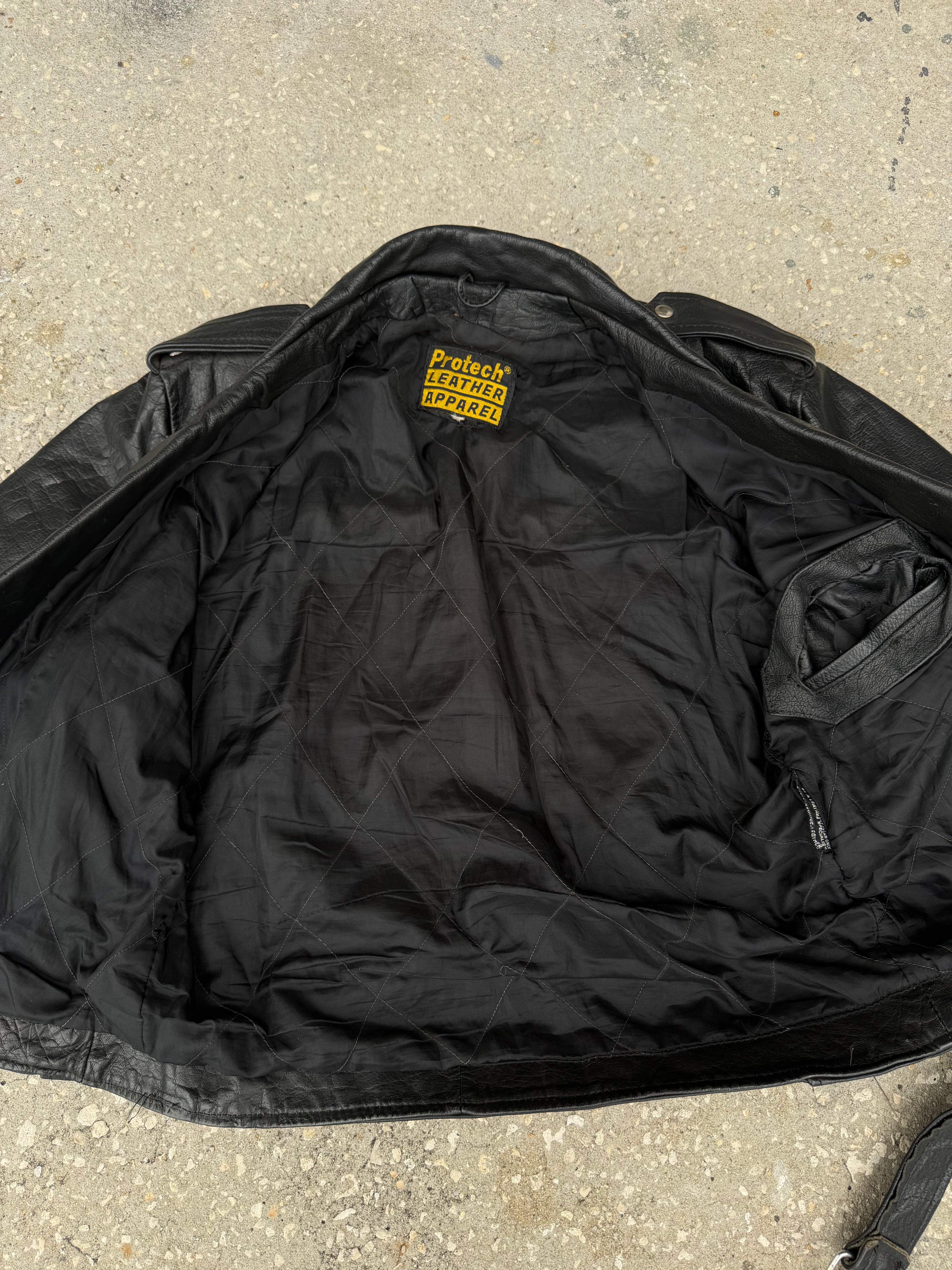 Vintage Protech Leather Jacket L-XL