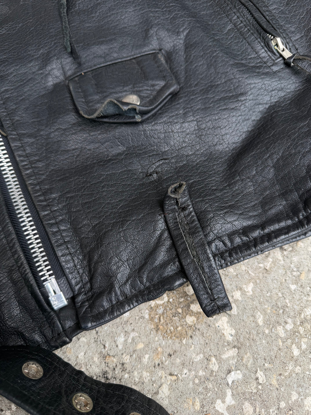 Vintage Protech Leather Jacket L-XL