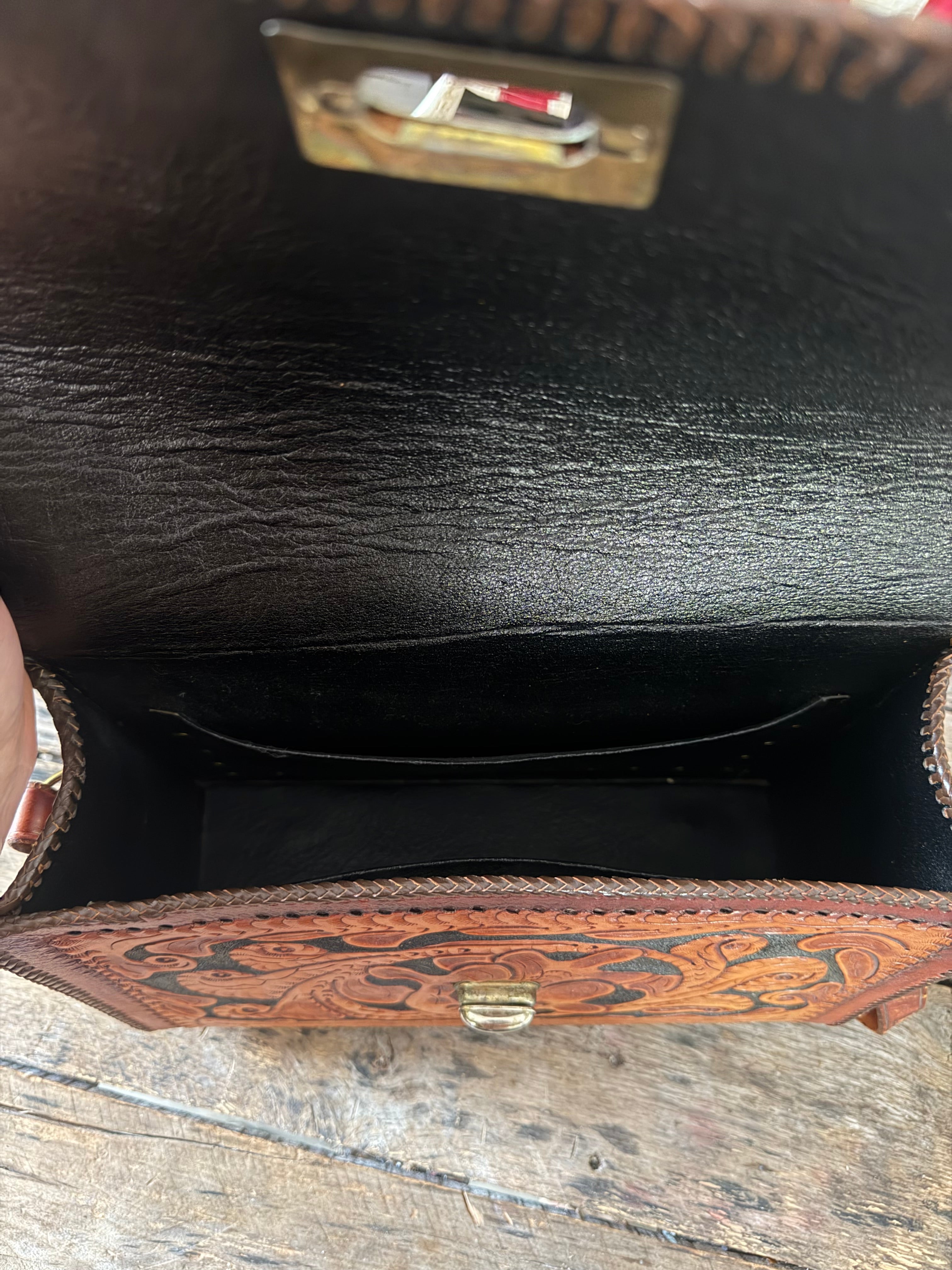 Vintage Hand Tooled Bag