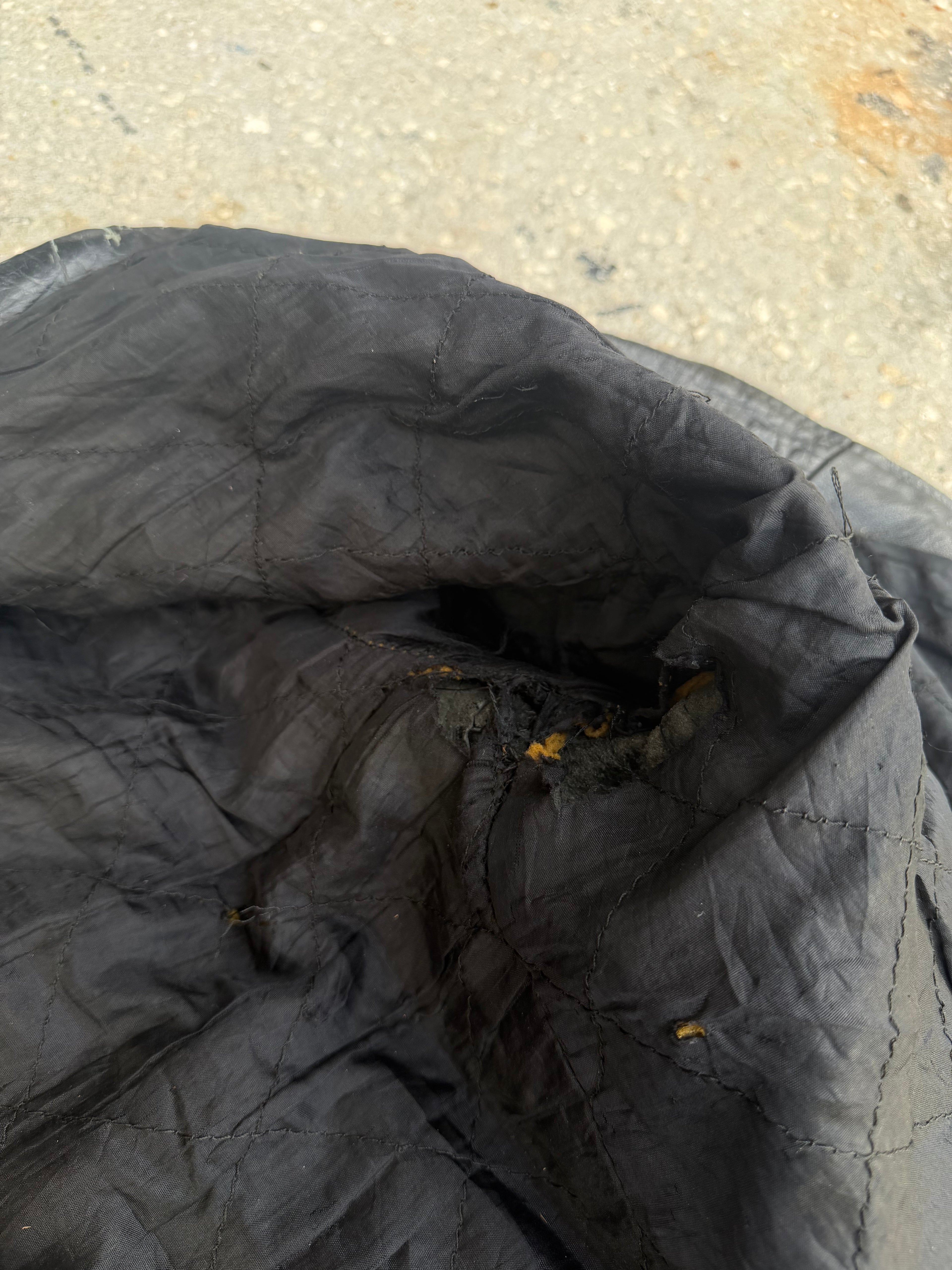 1970s-80s thrashed Leather Jacket L-XL