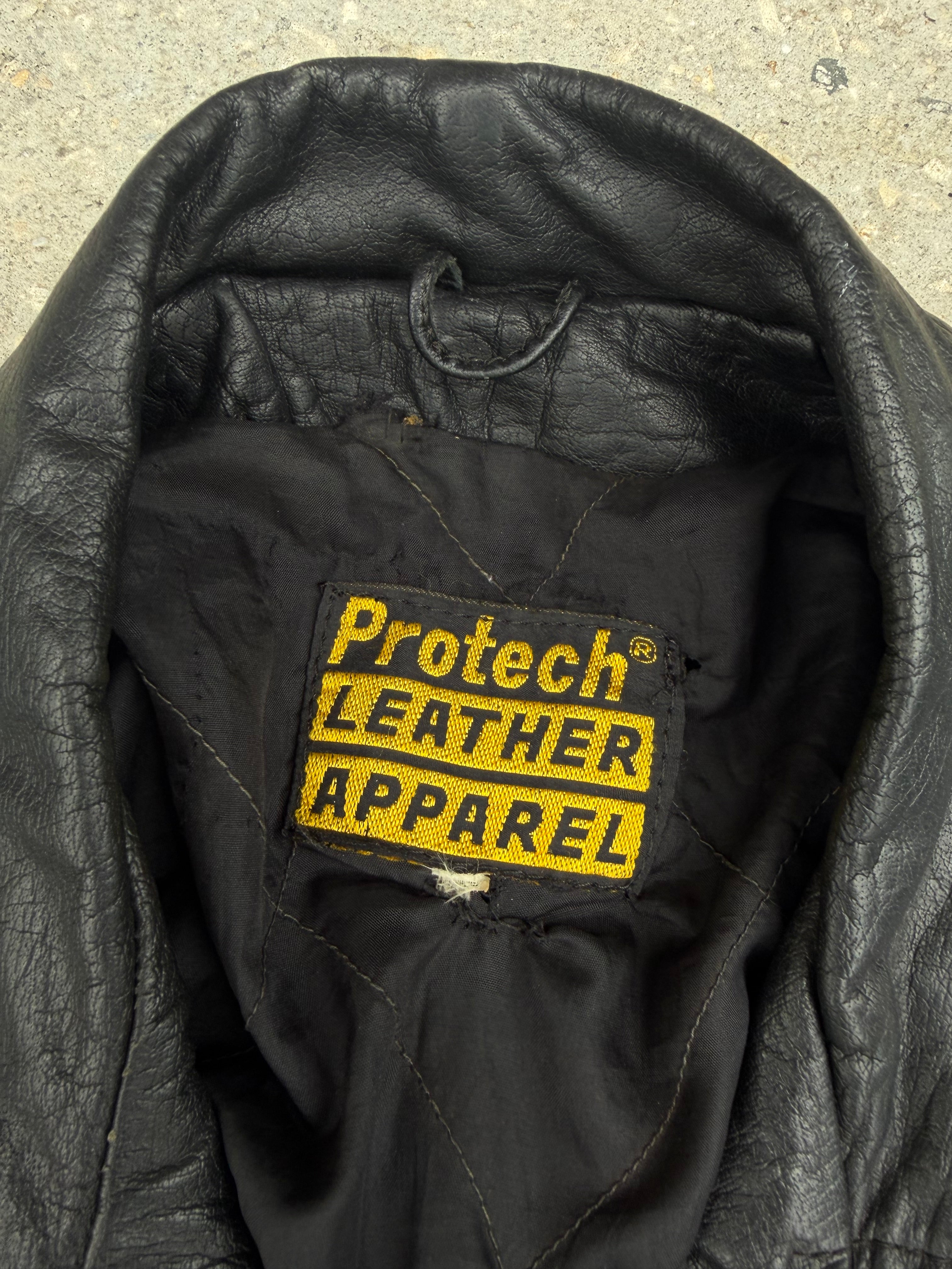 Vintage Protech Leather Jacket L-XL