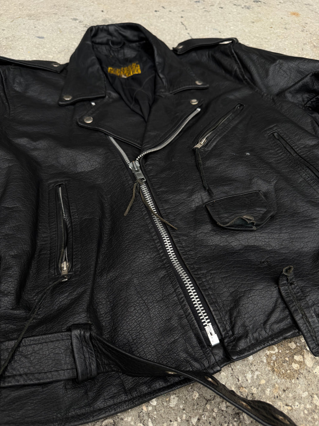 Vintage Protech Leather Jacket L-XL