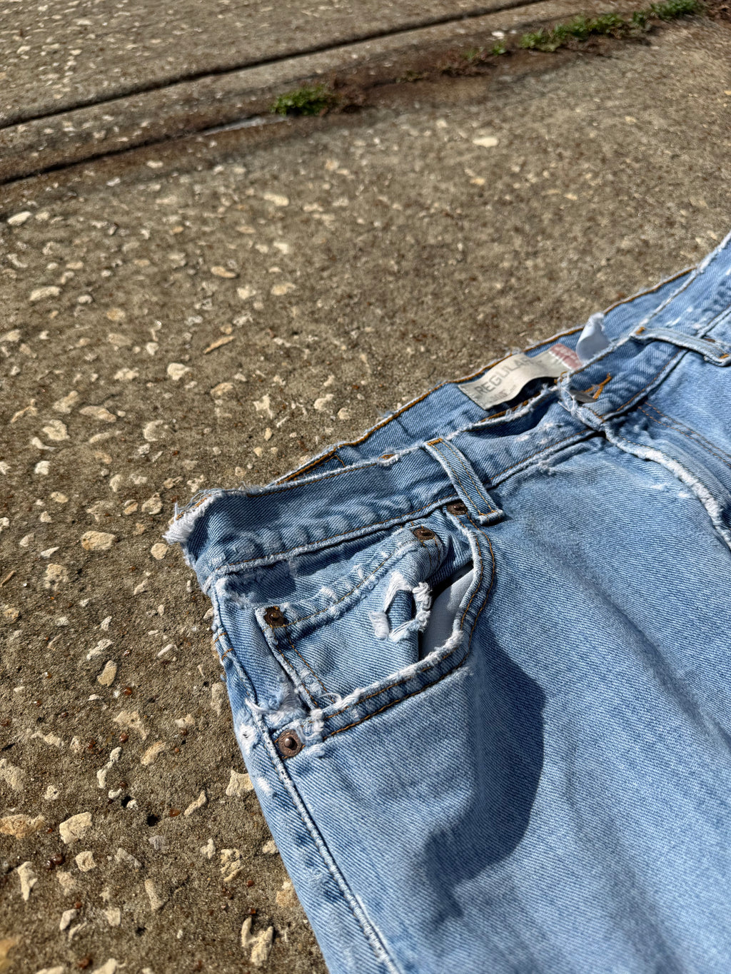 Patchwork Flared Levi’s 505s 1/1 34x28