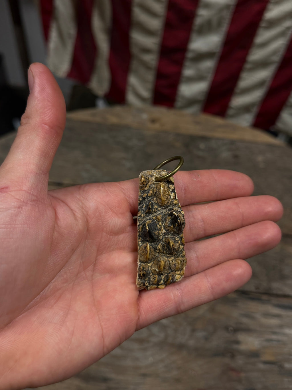 Gator Skin Keychain