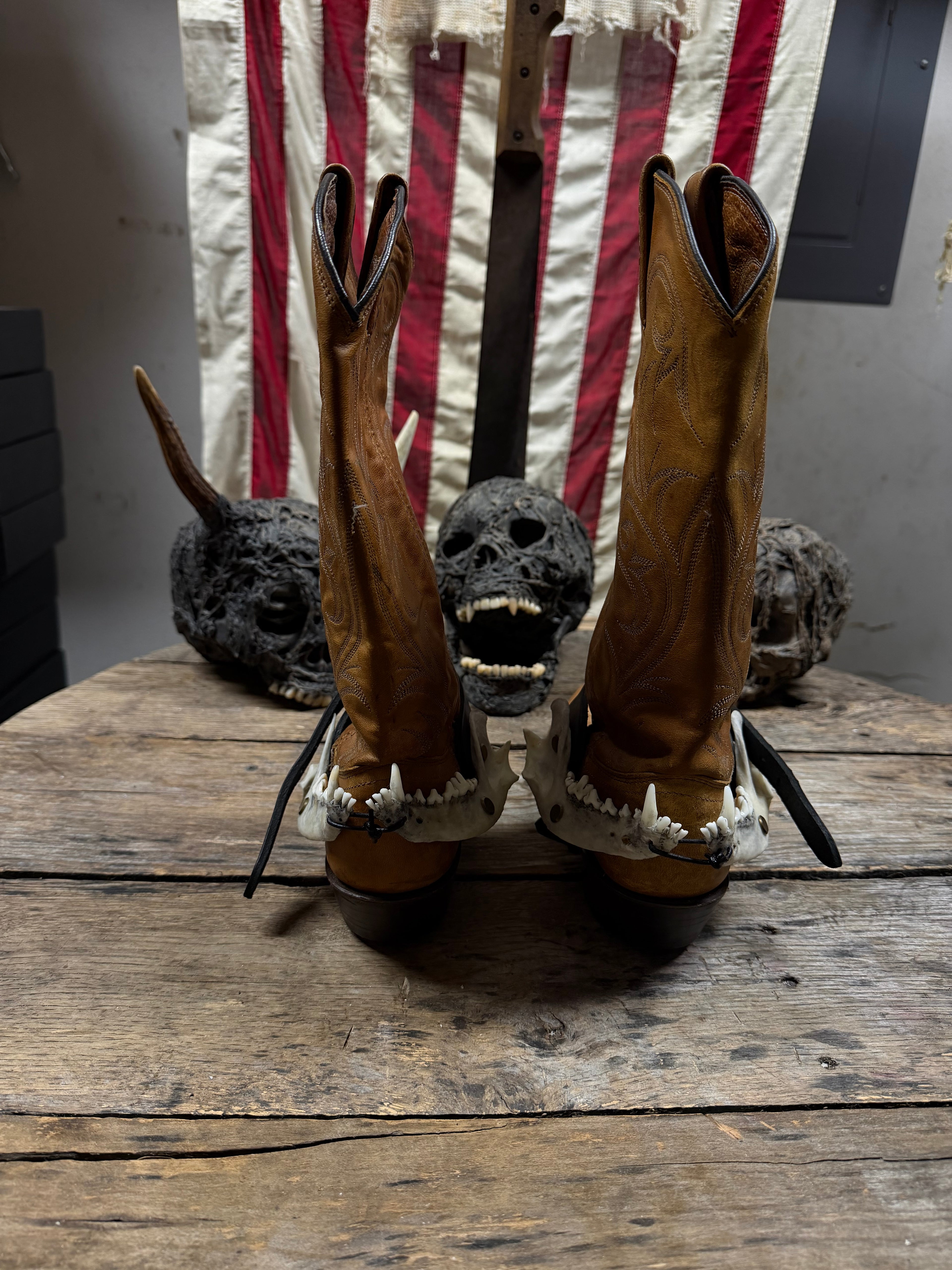 Smaller Coyote Jawbone Spurs Pair