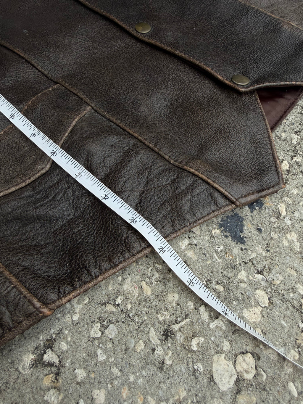 Vintage Xelement Leather Vest L