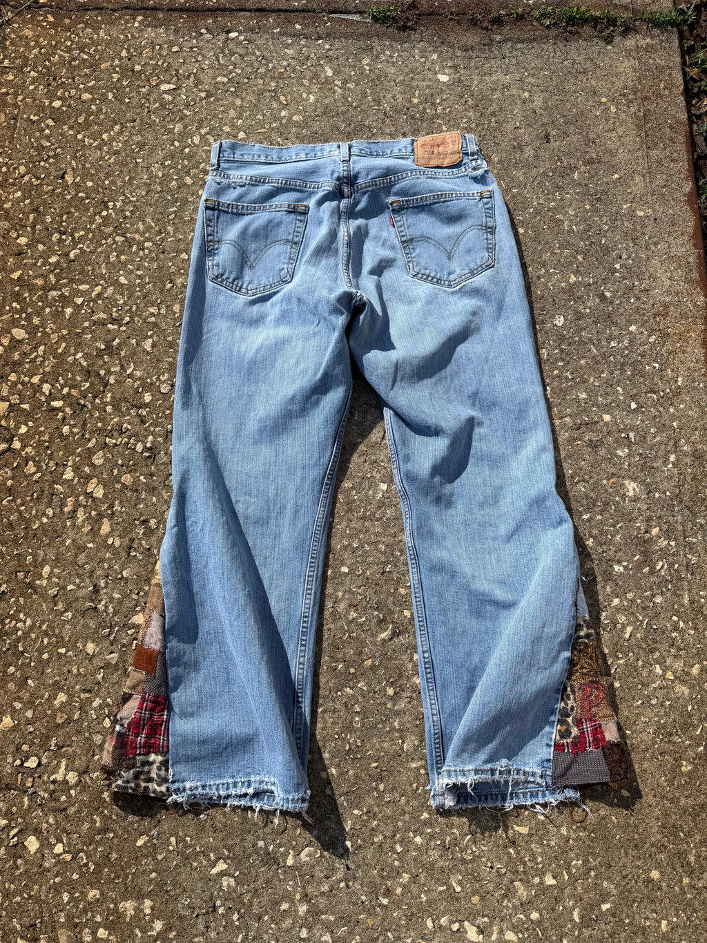 Patchwork Flared Levi’s 505s 1/1 34x28