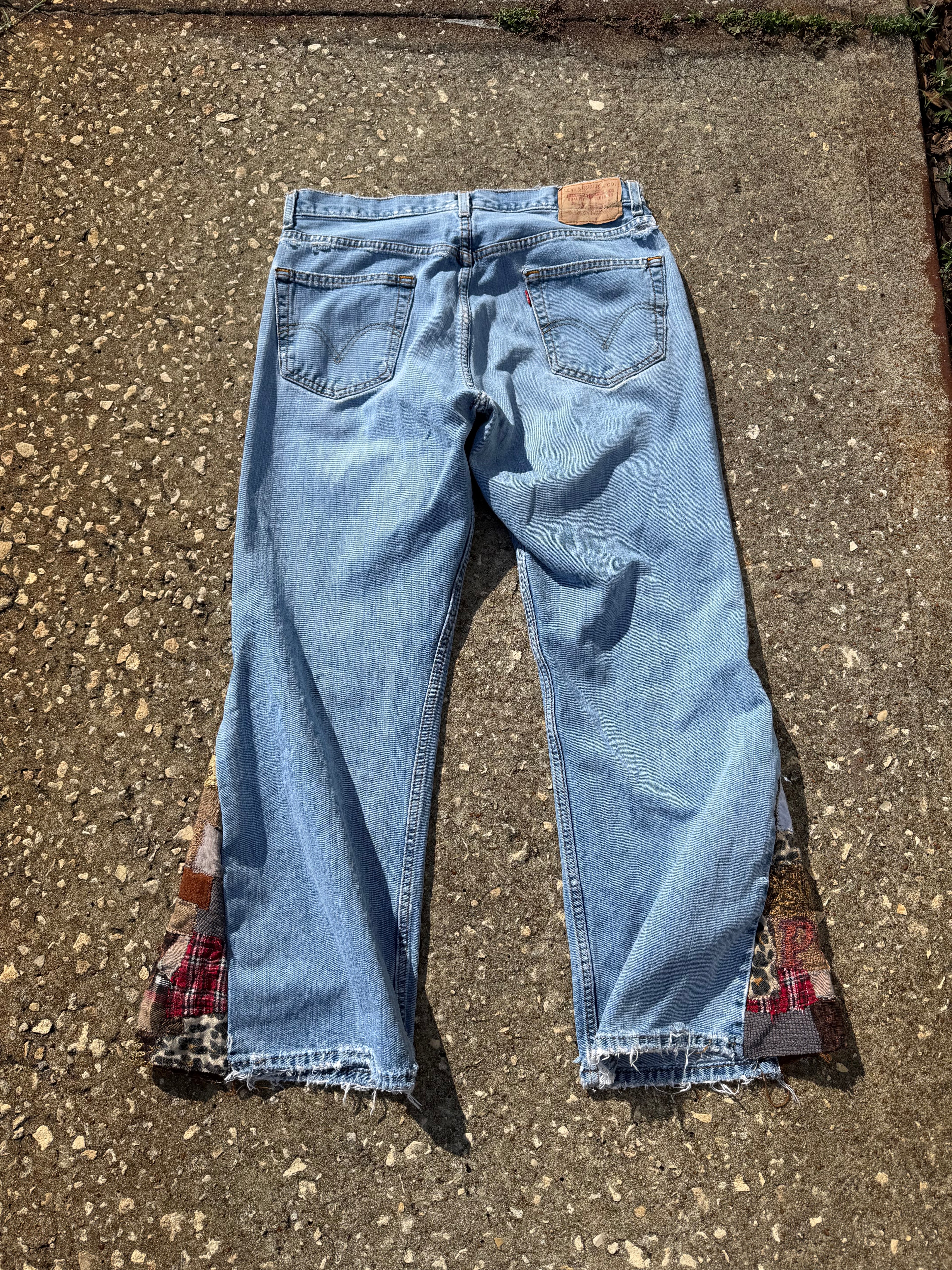 Patchwork Flared Levi’s 505s 1/1 34x28